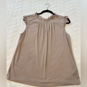 Dressy Polka Dot Women’s Top